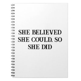 Cuaderno Ella Creía Que Podía Motivar El Portátil