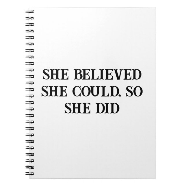 Cuaderno Ella Creía Que Podía Motivar El Portátil (Frente)