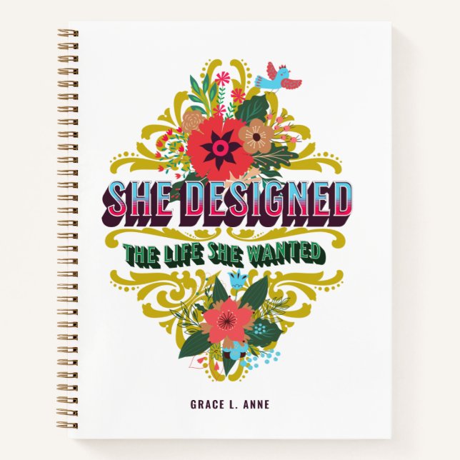 Cuaderno Ella Diseñó La Vida Que Quería (Anverso)