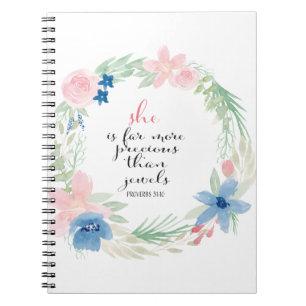 Cuaderno Ella es lejos más preciosa que las joyas -
