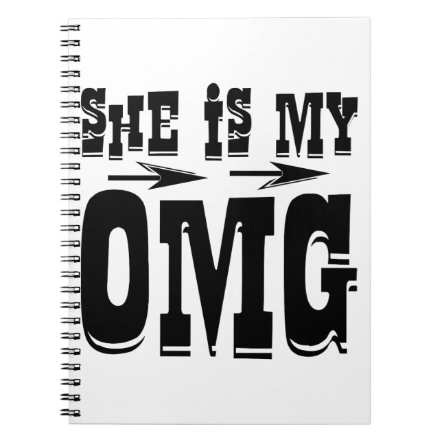 Cuaderno Ella es mi Dios mío. #USAPatriotGraphics © (Frente)