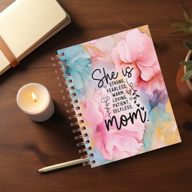 Cuaderno Ella Está Fuertemente Sin Miedo Cálida... Mom Jour (Subido por el creador)