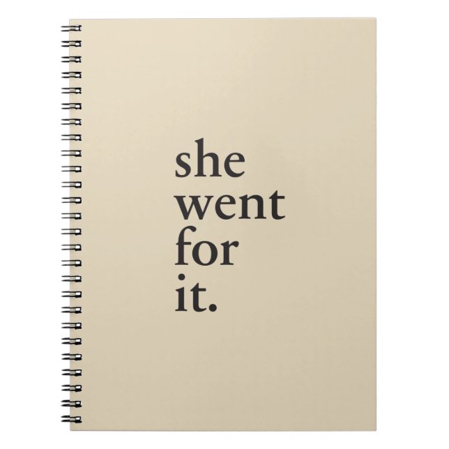 Cuaderno Ella fue para él - inspiración para las mujeres (Frente)