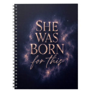 Cuaderno Ella Nació Para Esto - Cita de Estética Oscura