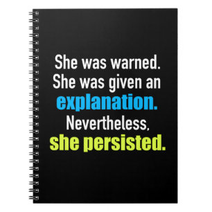 Cuaderno Ella persistió Elizabeth Warren