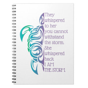 Cuaderno Ella Susurró Que Yo Soy La Tormenta.
