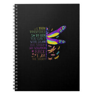 Cuaderno Ella Susurró Que Yo Soy La Tormenta Funny Mariposa