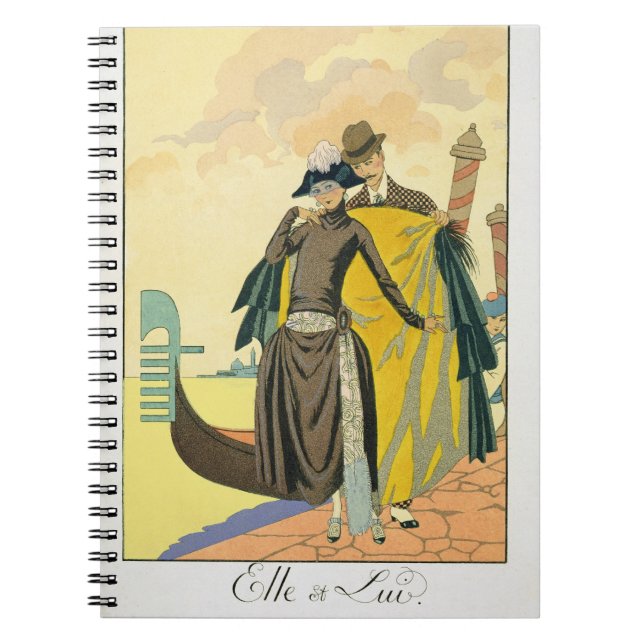Cuaderno Elle y Lui, 1921 (impresión del pochoir) (Frente)