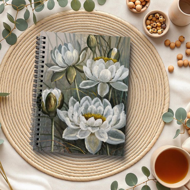Cuaderno Ellis Rowan White Water Lily Vintage Flowers (Subido por el creador)