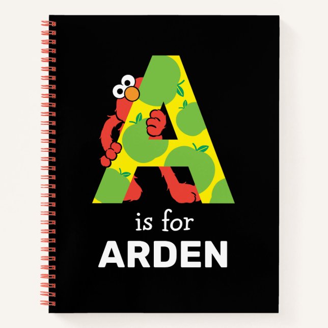 Cuaderno Elmo Alphabet | A Apple (Anverso)