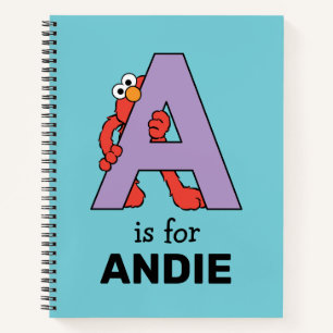Cuaderno Elmo Alphabet A Púrpura