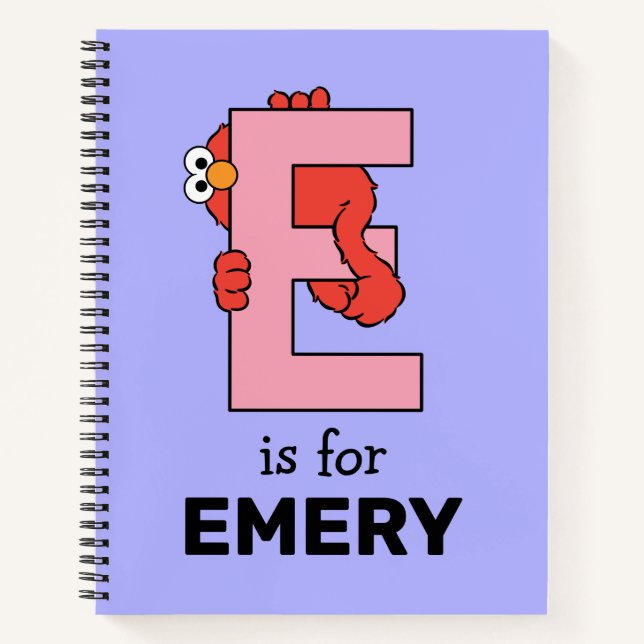 Cuaderno Elmo Alphabet | E Rosa (Anverso)