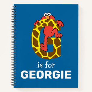 Cuaderno Elmo Alphabet G Giraffe