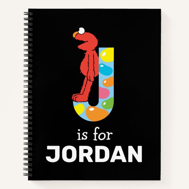 Cuaderno Elmo Alphabet J Jelly Bean (Anverso)