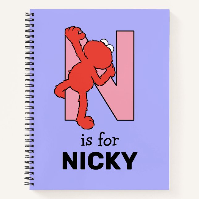 Cuaderno Elmo Alphabet | N Rosa (Anverso)