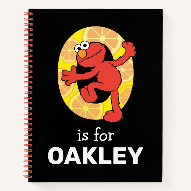 Cuaderno Elmo Alphabet | Naranja O (Anverso)