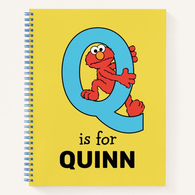 Cuaderno Elmo Alphabet | Q Azul (Anverso)