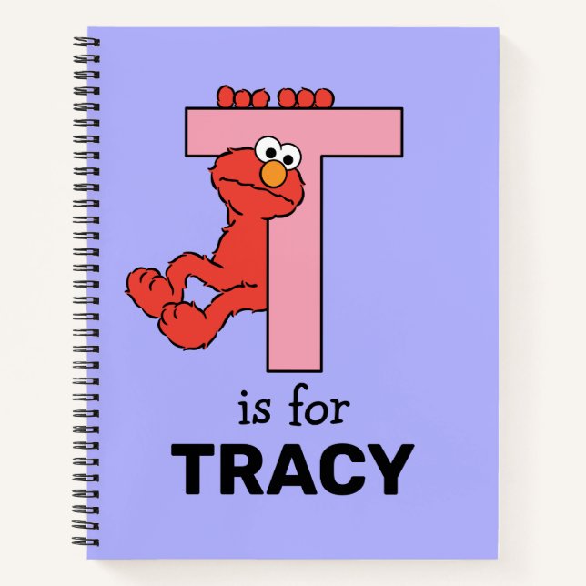 Cuaderno Elmo Alphabet | T Rosa (Anverso)