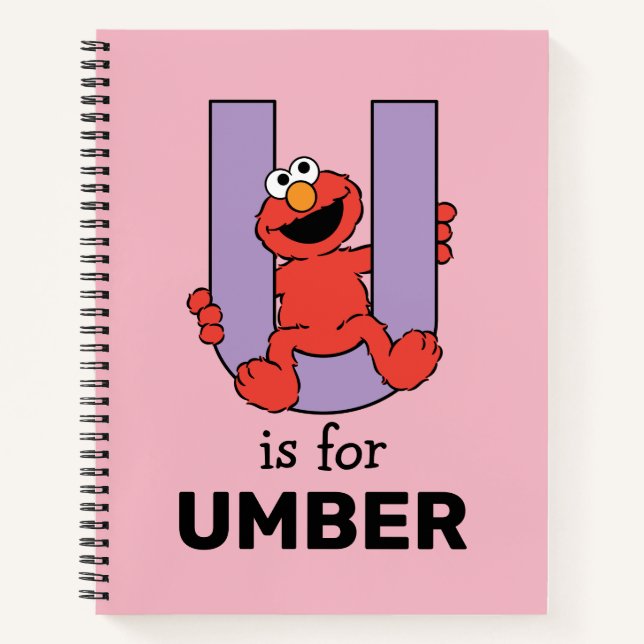 Cuaderno Elmo Alphabet | U Púrpura (Anverso)