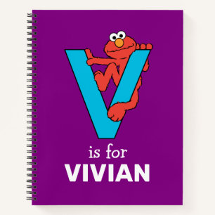 Cuaderno Elmo Alphabet   V Azul