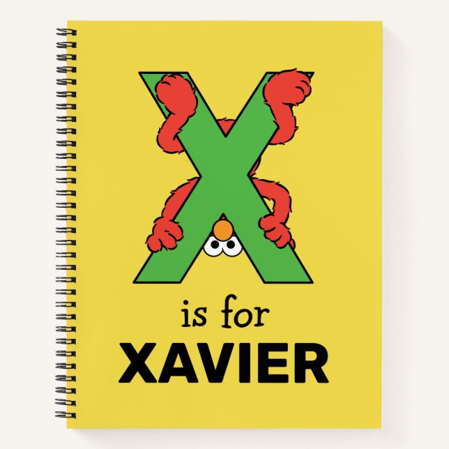 Cuaderno Elmo Alphabet | X Verde (Anverso)