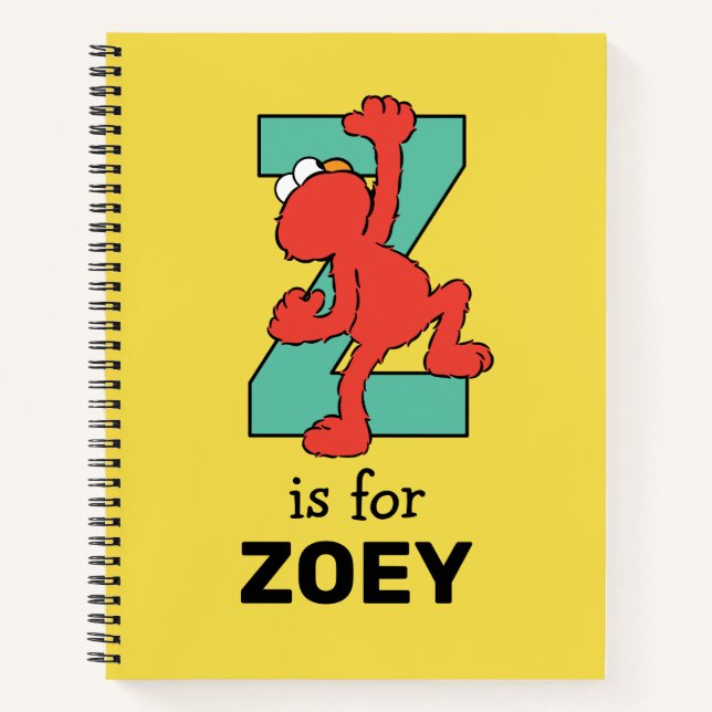 Cuaderno Elmo Alphabet | Z Verde azulado (Anverso)