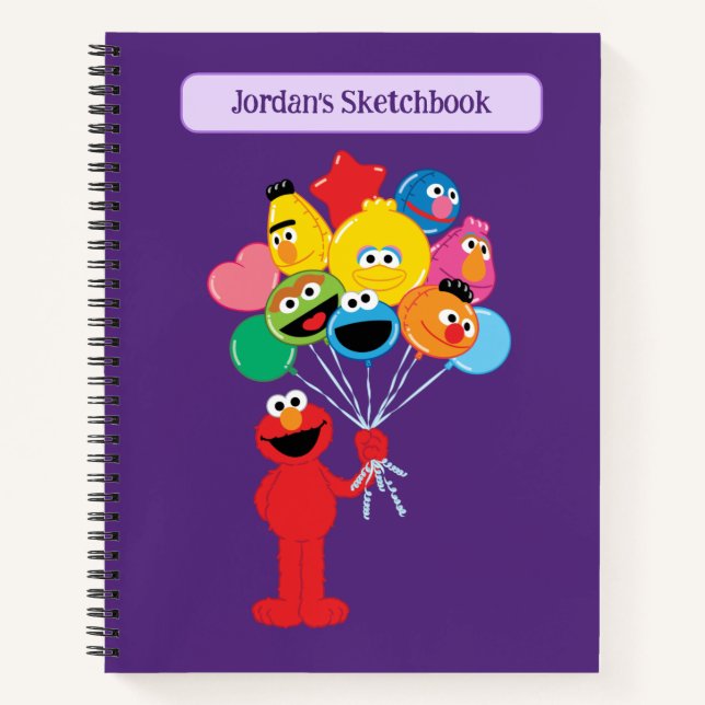 Cuaderno Elmo Balloons | Añadir el plano de nombre (Anverso)