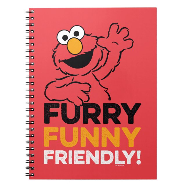 Cuaderno Elmo | Peludo Divertido Amistoso (Frente)