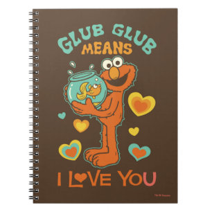 Cuaderno Elmo sosteniendo su pez dorado mascota