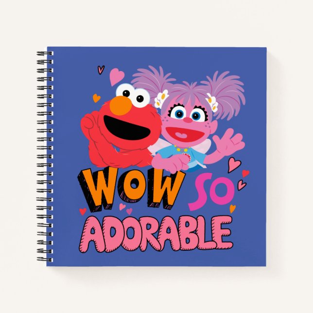 Cuaderno Elmo y Abby | Wow Tan Adorable (Anverso)
