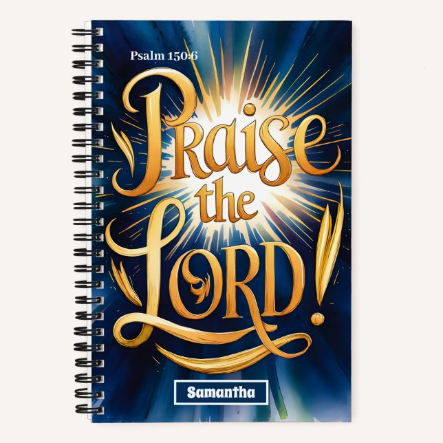 Cuaderno Elogio Personalizado Del Lord Christian Journal (Anverso)
