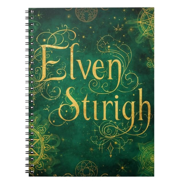 Cuaderno Elven Stirigh – Sigils in Green (Frente)