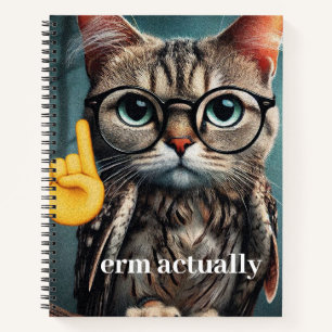 Cuaderno Em... Nerd Cat Meme