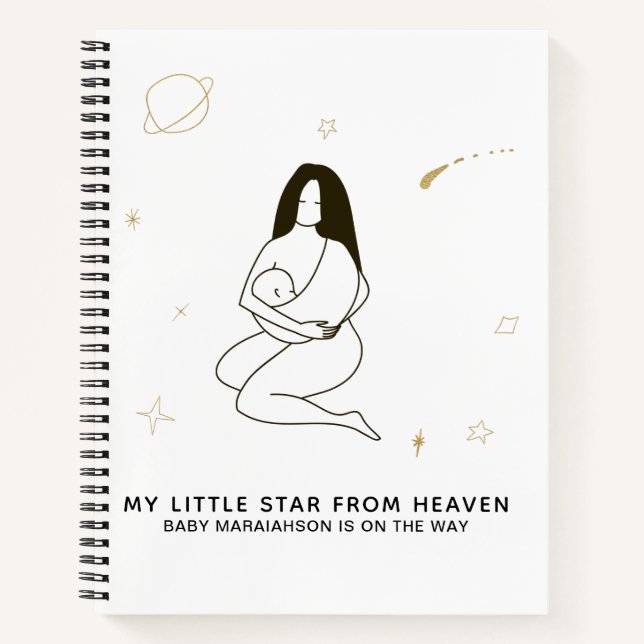 Cuaderno *~* Embarazo de una partera celeste (Anverso)