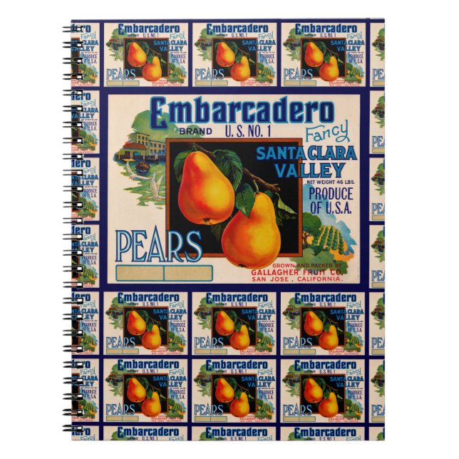 Cuaderno Embarcadero Pears multi print (Frente)