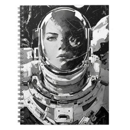 Cuaderno Embargo en viaje cósmico: impactante astronauta Ch