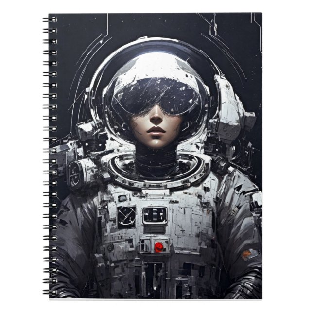Cuaderno Embarque en un viaje atípico: astronauta Chica (Frente)