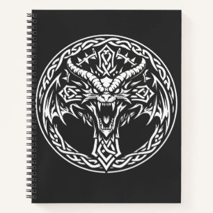 Cuaderno Emblema de Dragón Celta por BurnsInHell