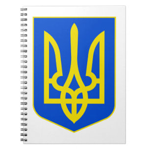 Cuaderno Emblema de Estado de Ucrania Tridente Dorado Arte