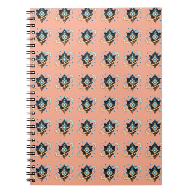 Cuaderno Emblema de fantasía con cuchillas flotantes – Ener (Frente)