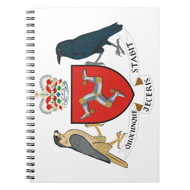 Cuaderno emblema de la isla del hombre (Frente)