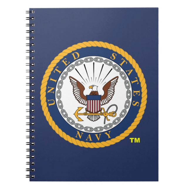 Cuaderno Emblema de la Marina de Estados Unidos (Frente)