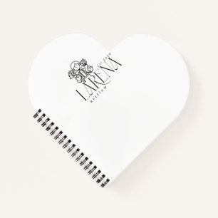 Cuaderno Emblema de logotipo floral LARENA Artflow