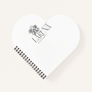 Cuaderno Emblema de logotipo floral LARENA Artflow