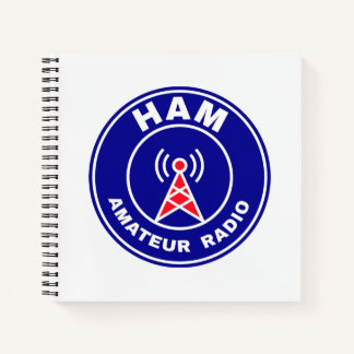 Cuaderno Emblema de operador amateur de señal de llamada de