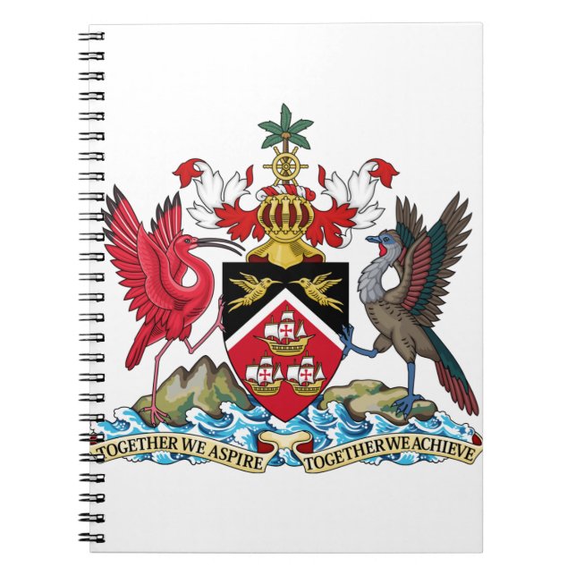 Cuaderno emblema de Trinidad y Tobago (Frente)