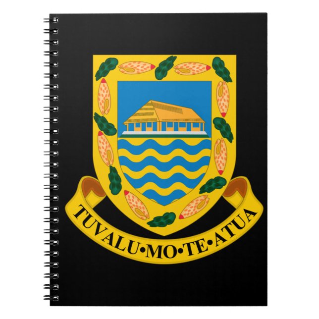 Cuaderno emblema de tuvalu (Frente)