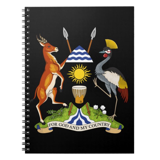 Cuaderno emblema de uganda (Frente)