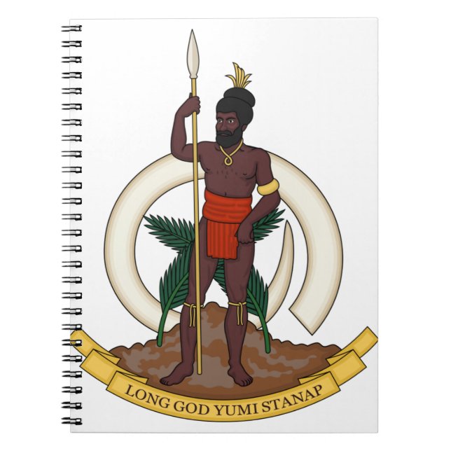 Cuaderno emblema de vanuatu (Frente)