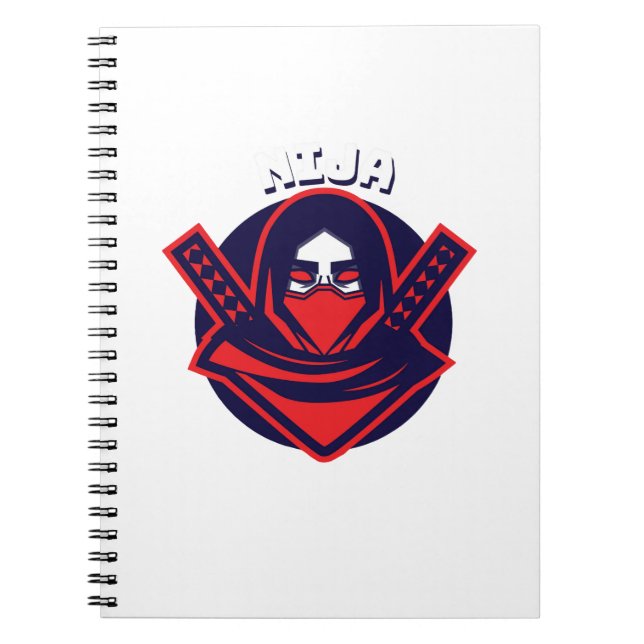 Cuaderno Emblema Guerrero Audaz – Logo Ninja (Frente)
